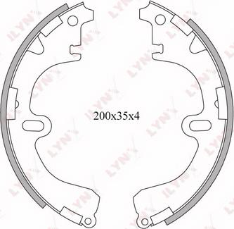 LYNXauto BS-7503 - Bremžu loku komplekts adetalas.lv