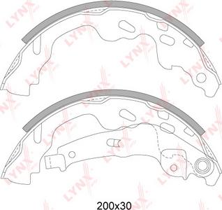 LYNXauto BS-7526 - Bremžu loku komplekts adetalas.lv