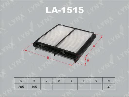 LYNXauto LA-1515 - Gaisa filtrs adetalas.lv