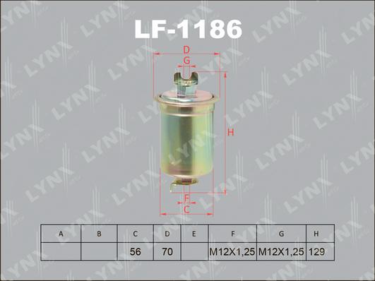 LYNXauto LF-1186 - Degvielas filtrs adetalas.lv