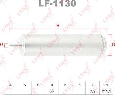 LYNXauto LF-1130 - Degvielas filtrs adetalas.lv