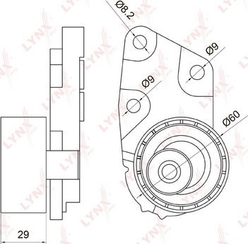 LYNXauto PB-1074 - Spriegotājrullītis, Gāzu sadales mehānisma piedziņas siksna adetalas.lv