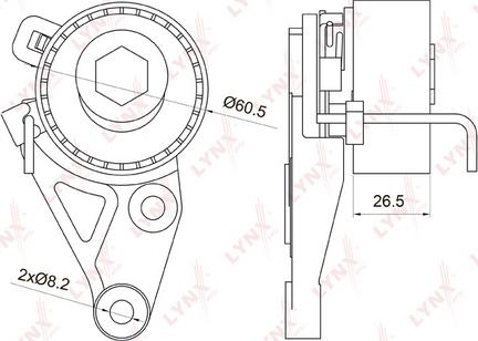 LYNXauto PB-1075 - Spriegotājrullītis, Gāzu sadales mehānisma piedziņas siksna adetalas.lv