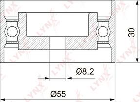 LYNXauto PB-1310 - Spriegotājrullītis, Gāzu sadales mehānisma piedziņas siksna adetalas.lv