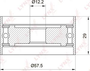 LYNXauto PB-3039 - Spriegotājrullītis, Gāzu sadales mehānisma piedziņas siksna adetalas.lv