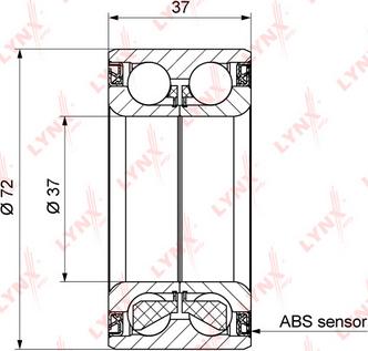 LYNXauto WB-1202 - Riteņa rumbas gultņa komplekts adetalas.lv