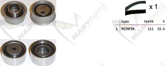 Mabyparts OBK010446 - Zobsiksnas komplekts adetalas.lv