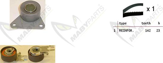 Mabyparts OBK010447 - Zobsiksnas komplekts adetalas.lv