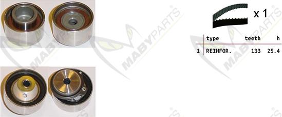 Mabyparts OBK010467 - Zobsiksnas komplekts adetalas.lv