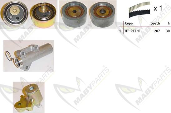 Mabyparts OBK010435 - Zobsiksnas komplekts adetalas.lv