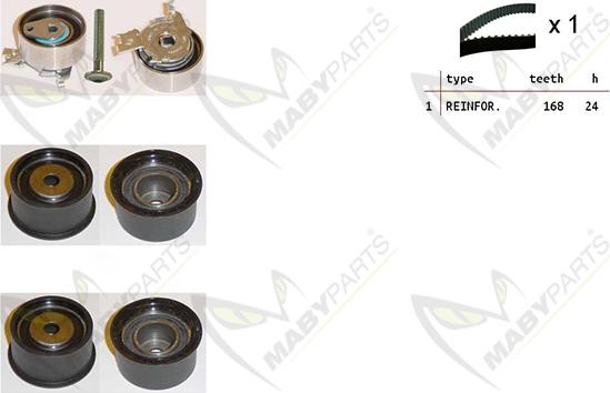 Mabyparts OBK010423 - Zobsiksnas komplekts adetalas.lv