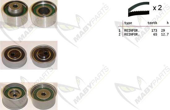 Mabyparts OBK010515 - Zobsiksnas komplekts adetalas.lv