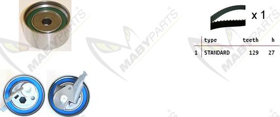 Mabyparts OBK010516 - Zobsiksnas komplekts adetalas.lv