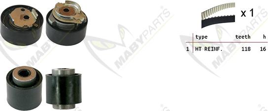 Mabyparts OBK010056 - Zobsiksnas komplekts adetalas.lv