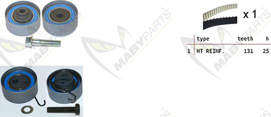 Mabyparts OBK010069 - Zobsiksnas komplekts adetalas.lv