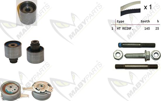 Mabyparts OBK010088 - Zobsiksnas komplekts adetalas.lv