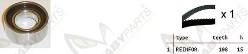 Mabyparts OBK010076 - Zobsiksnas komplekts adetalas.lv