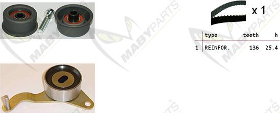 Mabyparts OBK010169 - Zobsiksnas komplekts adetalas.lv