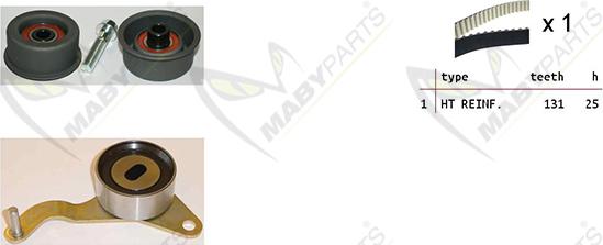 Mabyparts OBK010178 - Zobsiksnas komplekts adetalas.lv