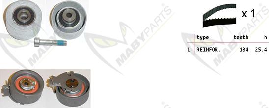 Mabyparts OBK010173 - Zobsiksnas komplekts adetalas.lv