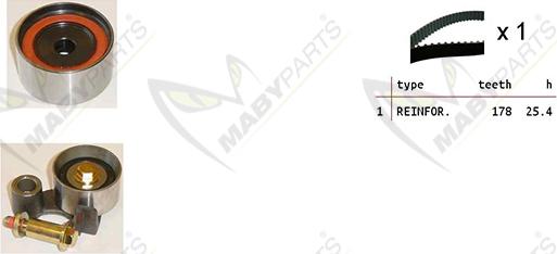 Mabyparts OBK010352 - Zobsiksnas komplekts adetalas.lv