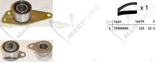 Mabyparts OBK010302 - Zobsiksnas komplekts adetalas.lv