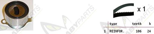 Mabyparts OBK010312 - Zobsiksnas komplekts adetalas.lv