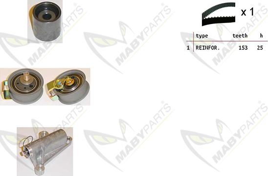 Mabyparts OBK010373 - Zobsiksnas komplekts adetalas.lv