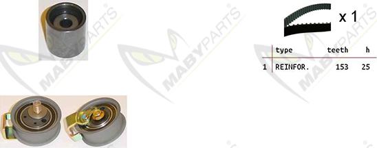 Mabyparts OBK010372 - Zobsiksnas komplekts adetalas.lv