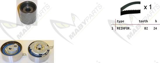 Mabyparts OBK010248 - Zobsiksnas komplekts adetalas.lv