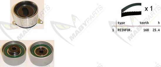 Mabyparts OBK010265 - Zobsiksnas komplekts adetalas.lv