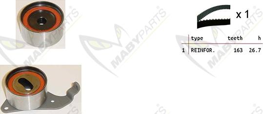 Mabyparts OBK010263 - Zobsiksnas komplekts adetalas.lv