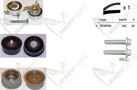 Mabyparts OBK010213 - Zobsiksnas komplekts adetalas.lv