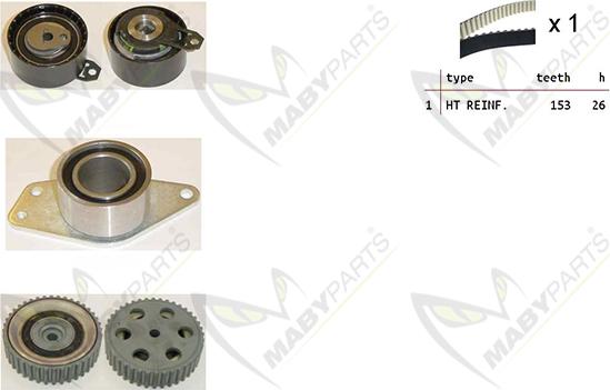 Mabyparts OBK010275 - Zobsiksnas komplekts adetalas.lv