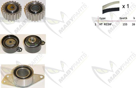 Mabyparts OBK010277 - Zobsiksnas komplekts adetalas.lv