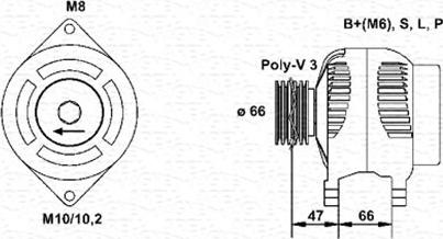 Magneti Marelli 944356935010 - Ģenerators adetalas.lv