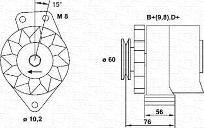 Magneti Marelli 944356217010 - Ģenerators adetalas.lv