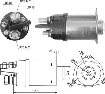 Magneti Marelli 940113050496 - Ievilcējrelejs, Starteris adetalas.lv