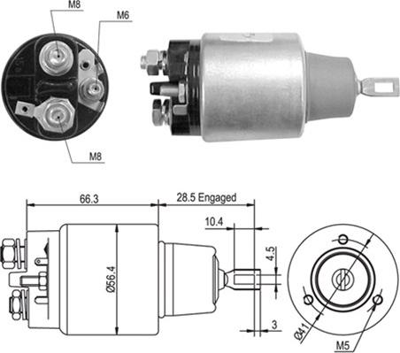 Magneti Marelli 940113050447 - Ievilcējrelejs, Starteris adetalas.lv