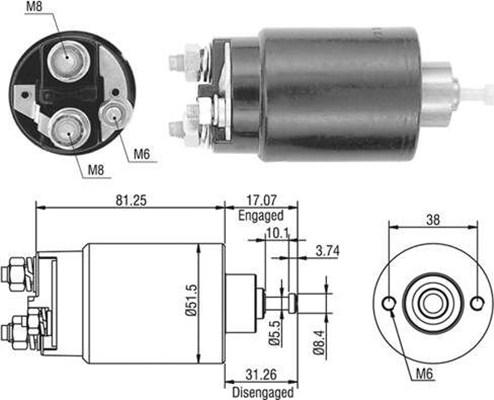 Magneti Marelli 940113050404 - Ievilcējrelejs, Starteris adetalas.lv