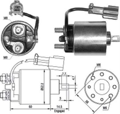 Magneti Marelli 940113050400 - Ievilcējrelejs, Starteris adetalas.lv