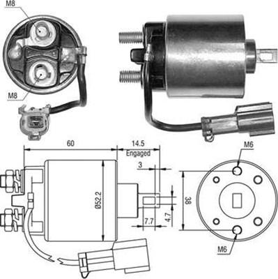 Magneti Marelli 940113050401 - Ievilcējrelejs, Starteris adetalas.lv