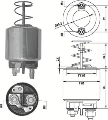 Magneti Marelli 940113050486 - Ievilcējrelejs, Starteris adetalas.lv