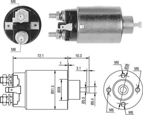 Magneti Marelli 940113050477 - Ievilcējrelejs, Starteris adetalas.lv