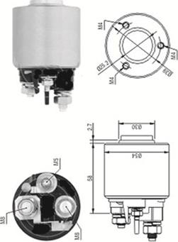 Magneti Marelli 940113050571 - Ievilcējrelejs, Starteris adetalas.lv