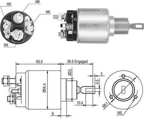 Magneti Marelli 940113050048 - Ievilcējrelejs, Starteris adetalas.lv