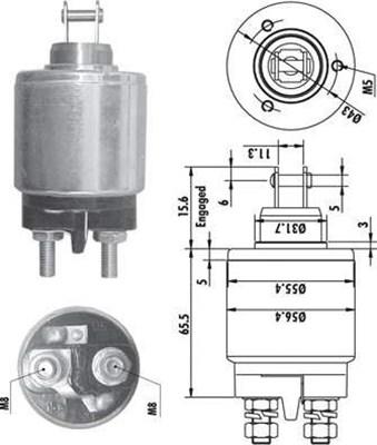 Magneti Marelli 940113050132 - Ievilcējrelejs, Starteris adetalas.lv