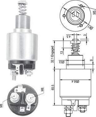 Magneti Marelli 940113050129 - Ievilcējrelejs, Starteris adetalas.lv