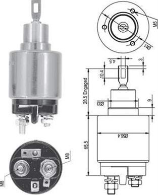 Magneti Marelli 940113050126 - Ievilcējrelejs, Starteris adetalas.lv