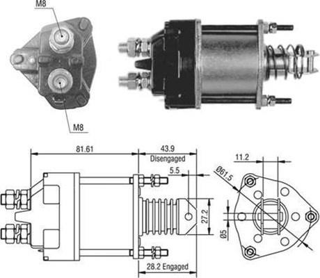 Magneti Marelli 940113050391 - Ievilcējrelejs, Starteris adetalas.lv